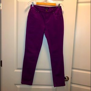 NWOT Baccini Jeans Size 8 Purple/Plum